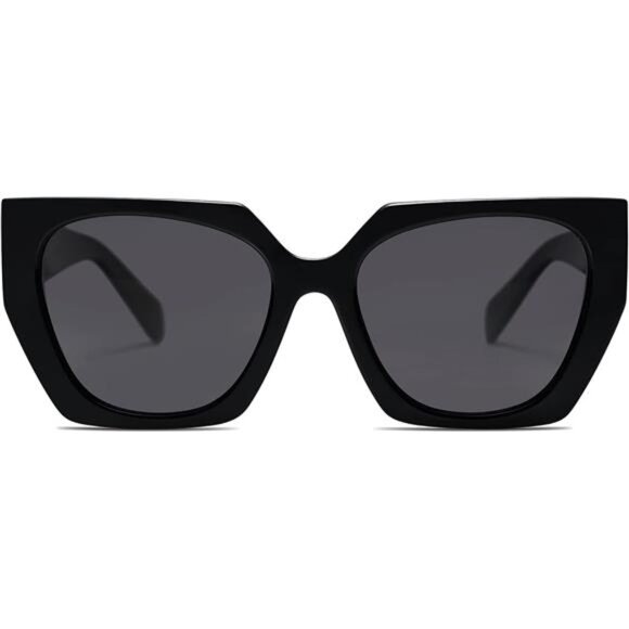 Large Oversized Polarized Sunglasses for Women, Big Designer Womens - Picture 1 of 6